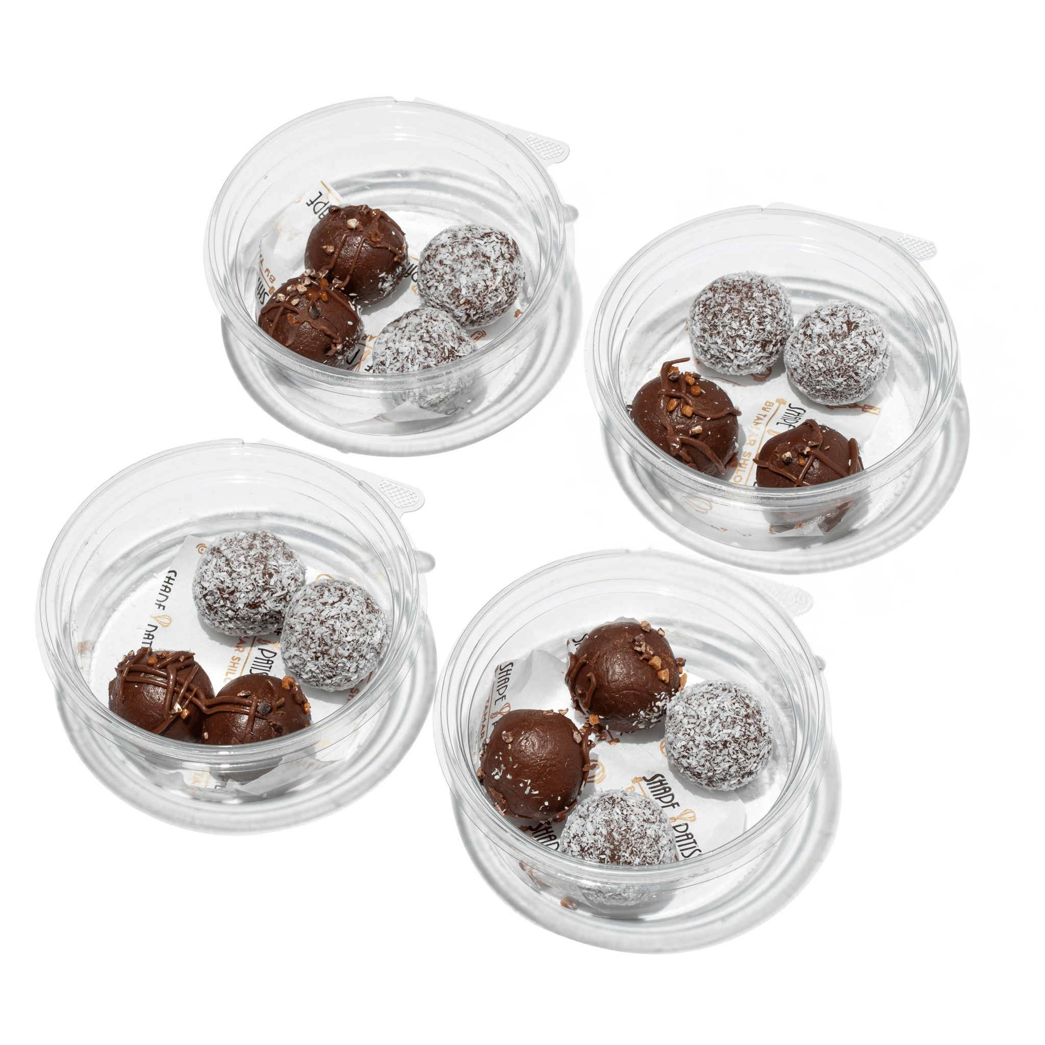 4 קופסאות כדורי בראוני