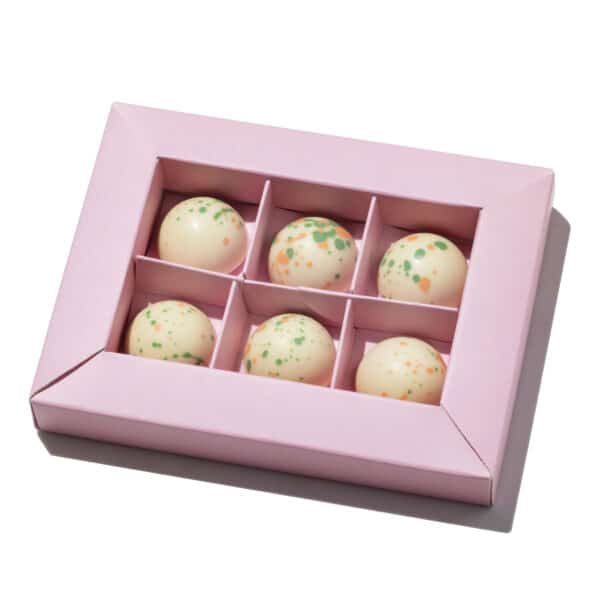 6 יחידות פרלין בוטנים לבן