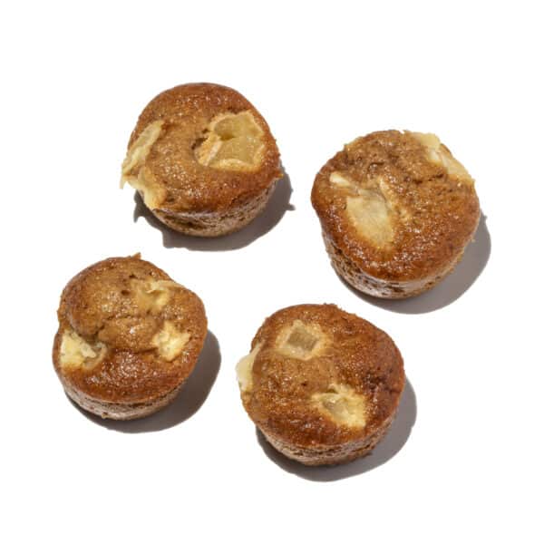 4 יחידות מאפינס תפוחים ללא קמח