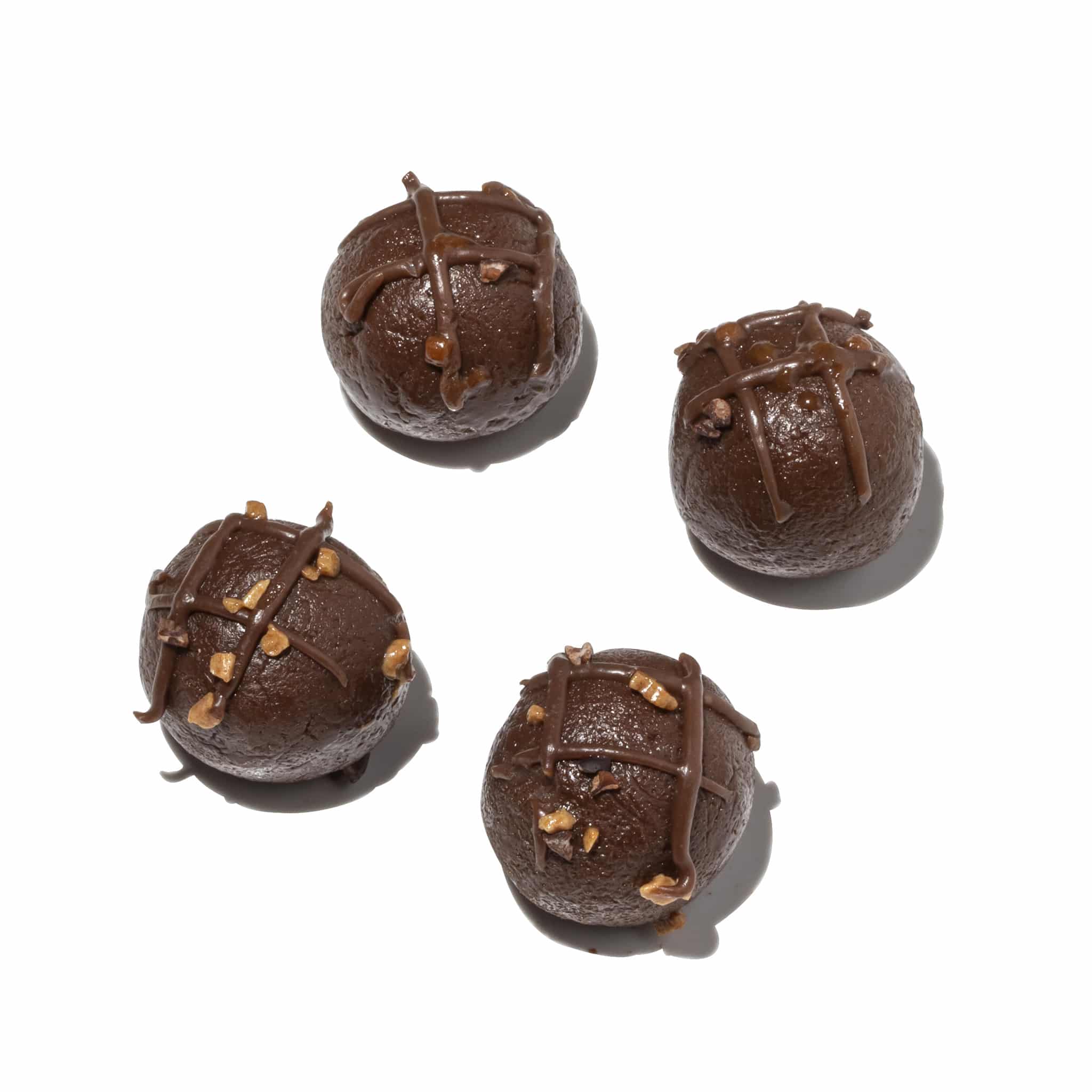 4 יחידות כדורי בראוני בלי קמח